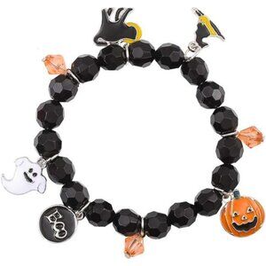Halloween Bracelets Ghost Pumpkin Switch Charm Bracelets Gifts Stretch Beaded